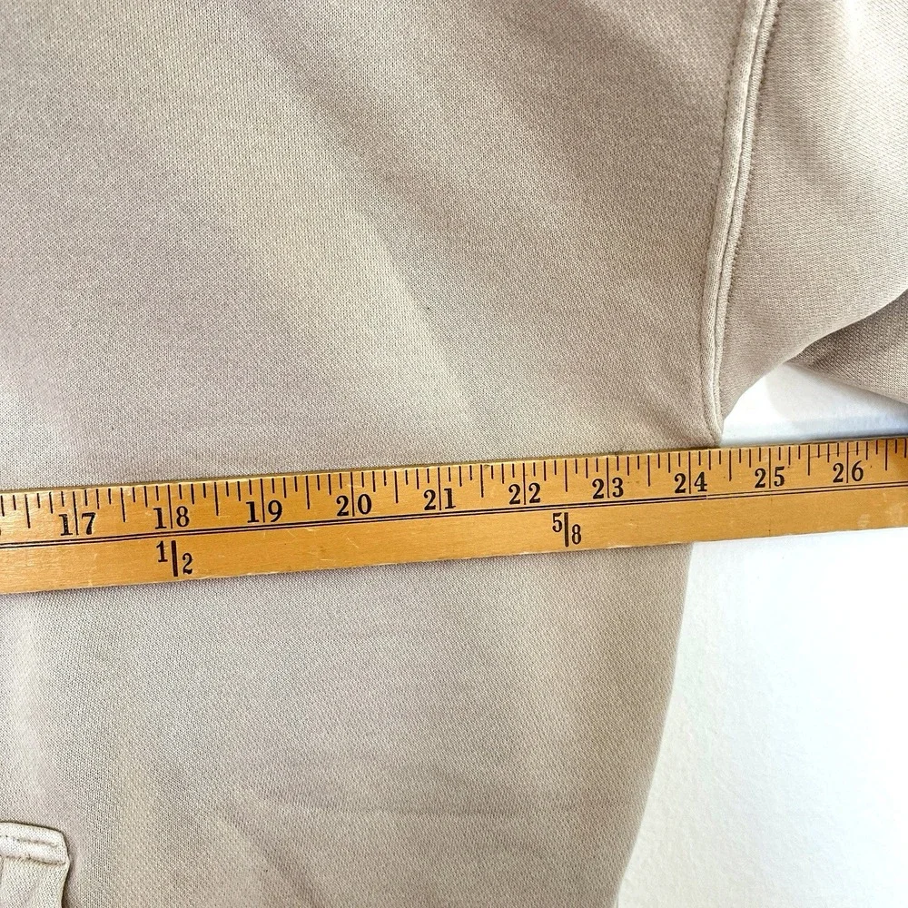 Abercrombie Mens Oversized Hoodie‎ Size M Beige Soft AF Rare Impact Fund Benefit